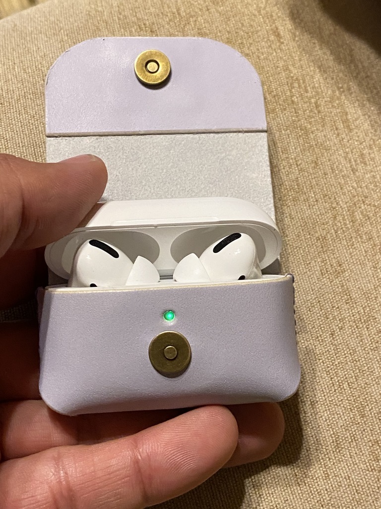 AirPods Pro レザーケースカバー 改良: オリジナル レザー アイテム H&H